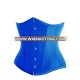 Blue Satin Underbust Corset